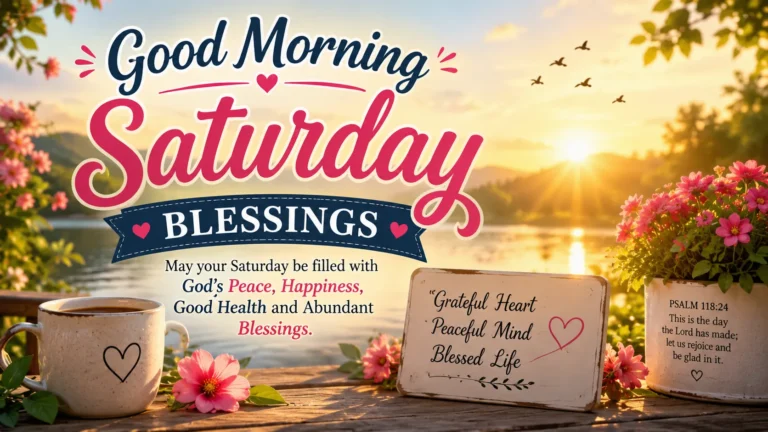 Good Morning Saturday Blessings