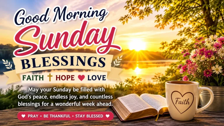 Good Morning Sunday Blessings