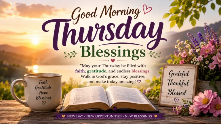 Good Morning Thursday Blessings