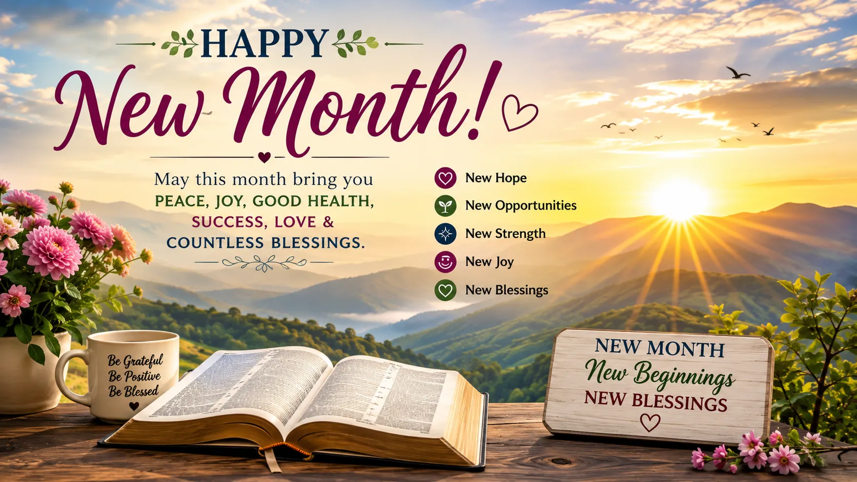 New Month Blessings