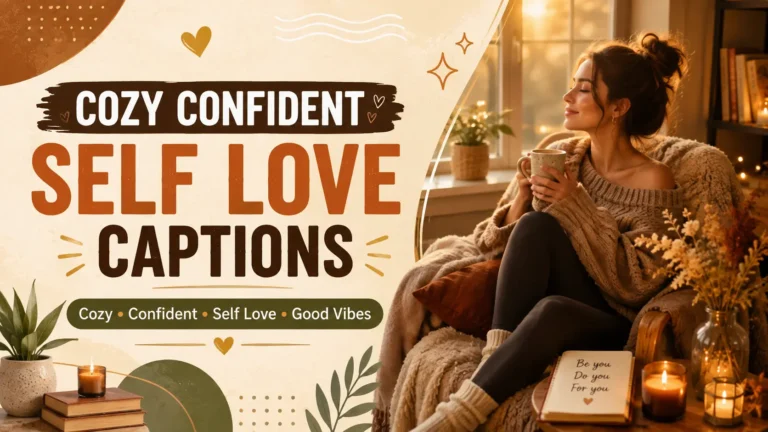 Cozy Confident Self Love Captions