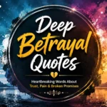 Deep Betrayal Quotes