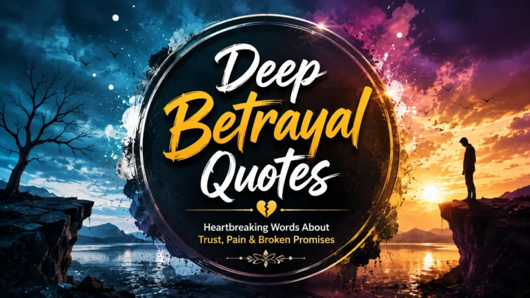 Deep Betrayal Quotes