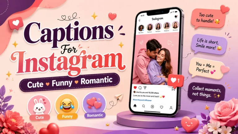 Captions For Instagram Cute Funny Romantic