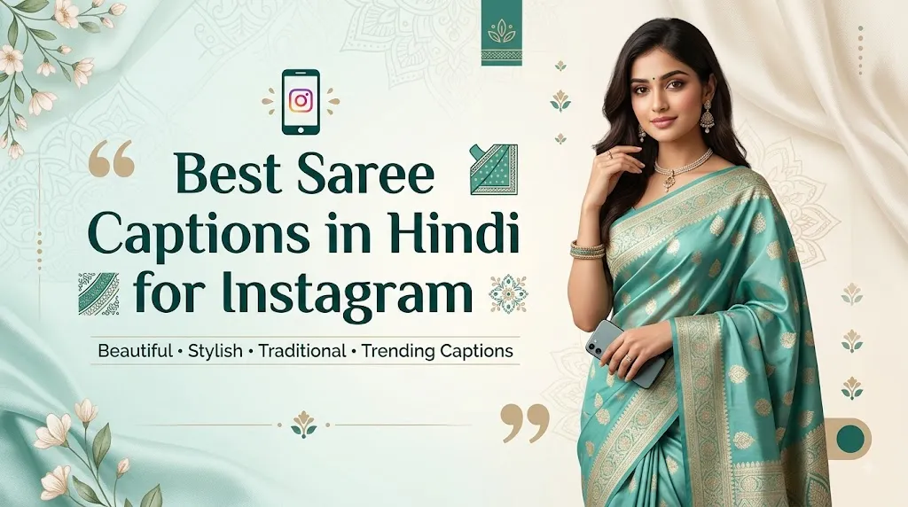 Best Saree Captions In Hindi For Iinstagram