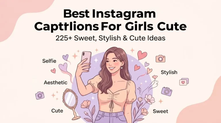 Best Instagram Captions For Girls Cute