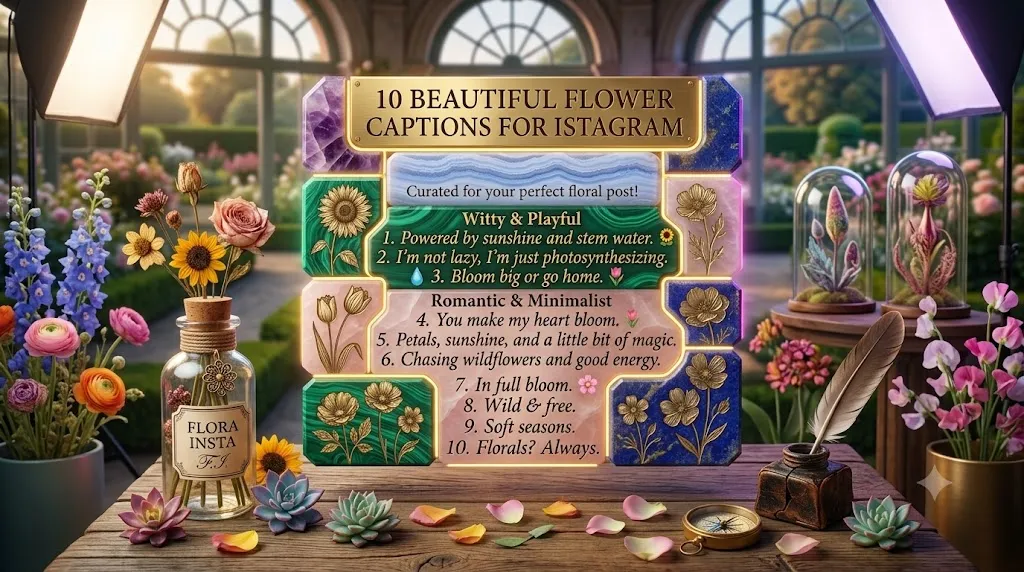 Flower Captions For Instagram