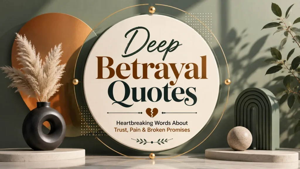 Deep Betrayal Quotes