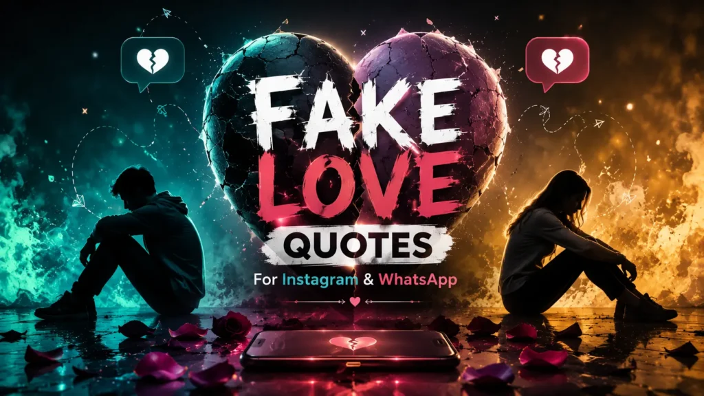 Fake Love Quotes For Instagram Whatsapp