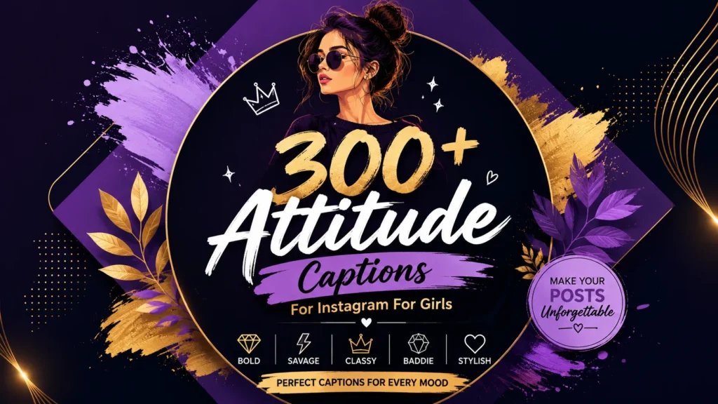 Attitude Captions For Instagram For Girls