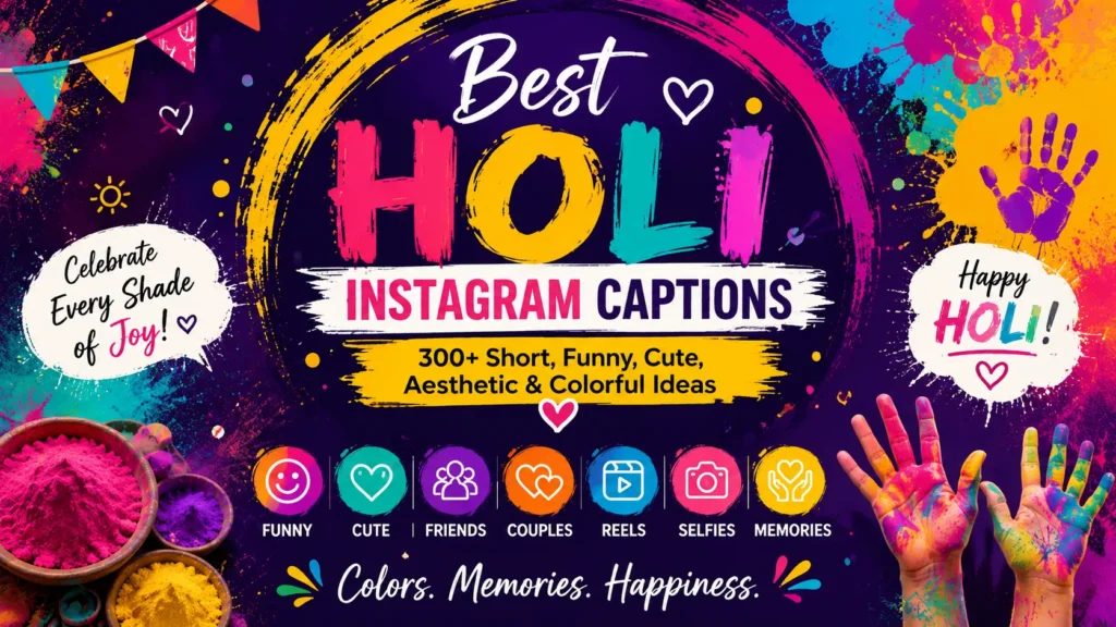 Best Holi Instagram Captions