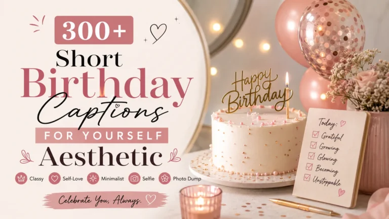 Short Birthday Captions For Yourself Aesthetic