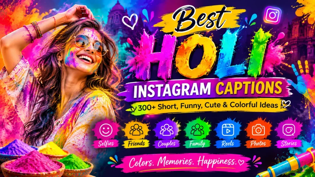 Best Holi Instagram Captions