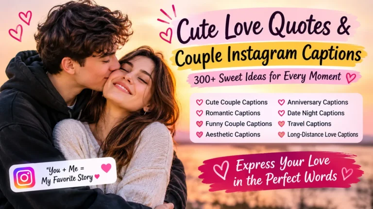 Cute Love Quotes Couple Instagram Captions