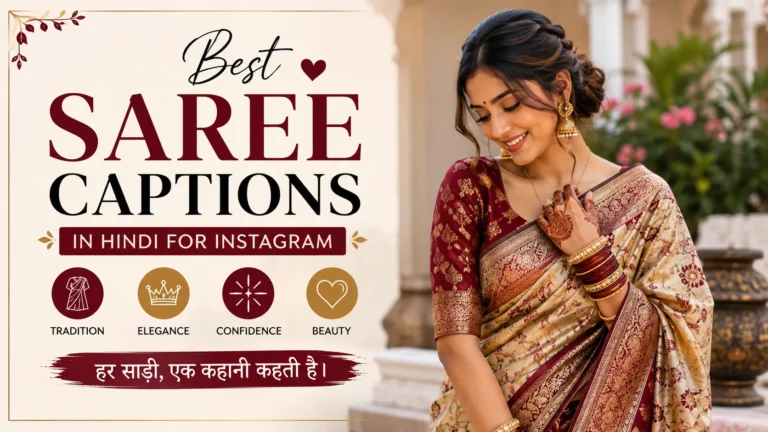 Best Saree Captions In Hindi For Iinstagram