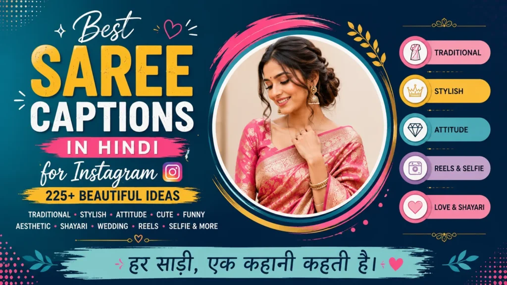 Best Saree Captions In Hindi For Iinstagram