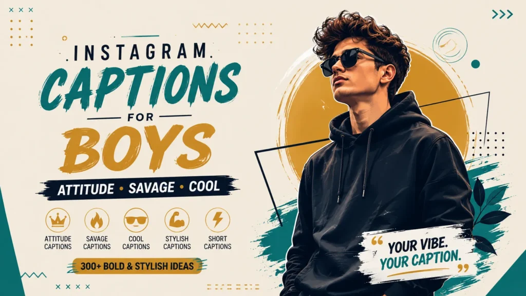 Instagram Captions For Boys Attitude Savage Cool