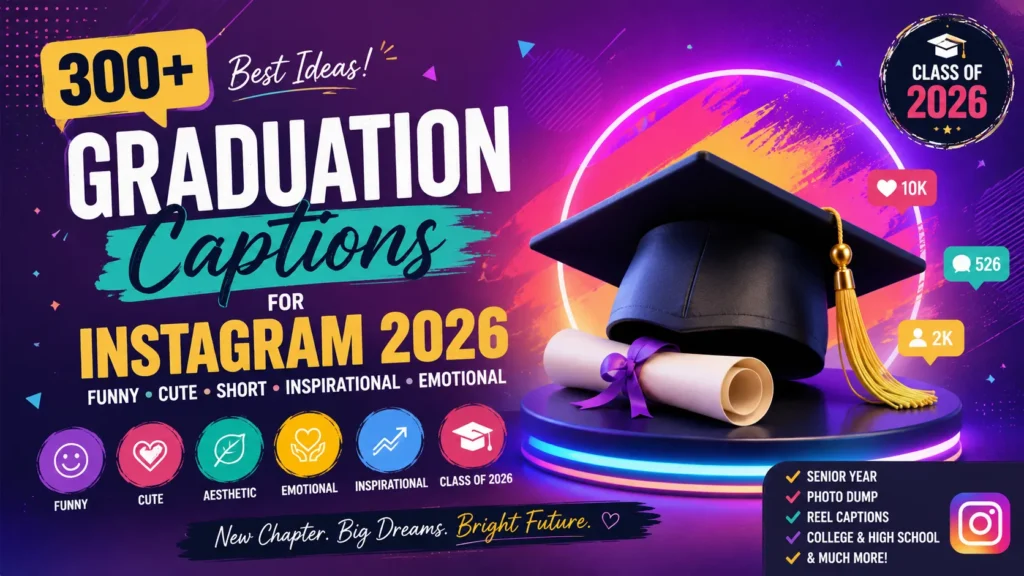 Graduation Captions For Instagram 2026