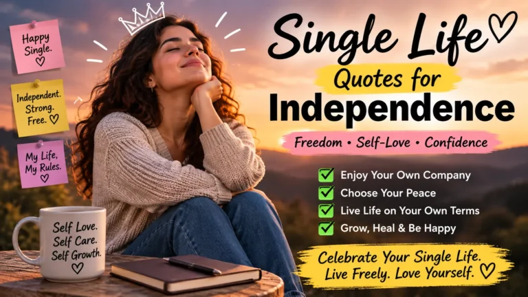 Single Life Quotes For Independence