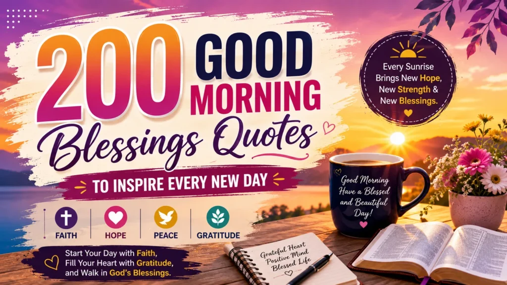 200 Good Morning Blessings Quotes