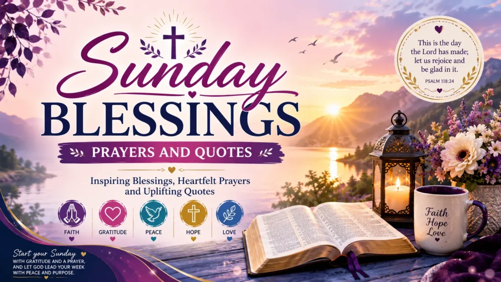 Sunday Blessings Prayers And Quotes