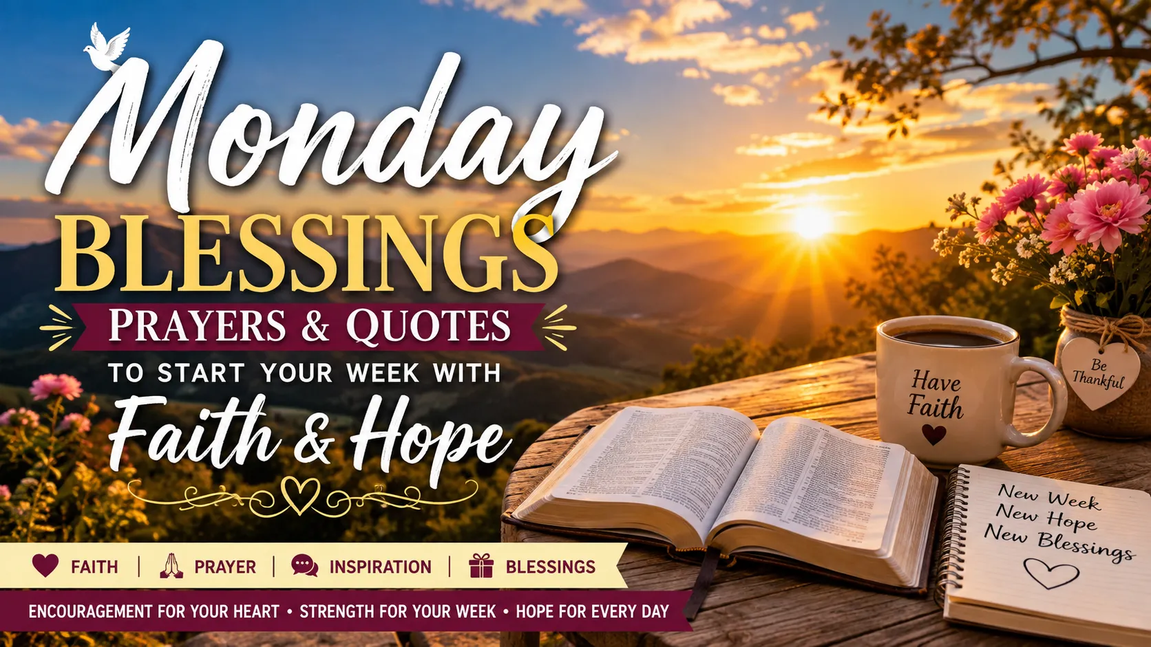 Monday Blessings Prayers and Quotes
