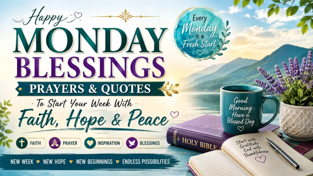 Monday Blessings Prayers and Quotes
