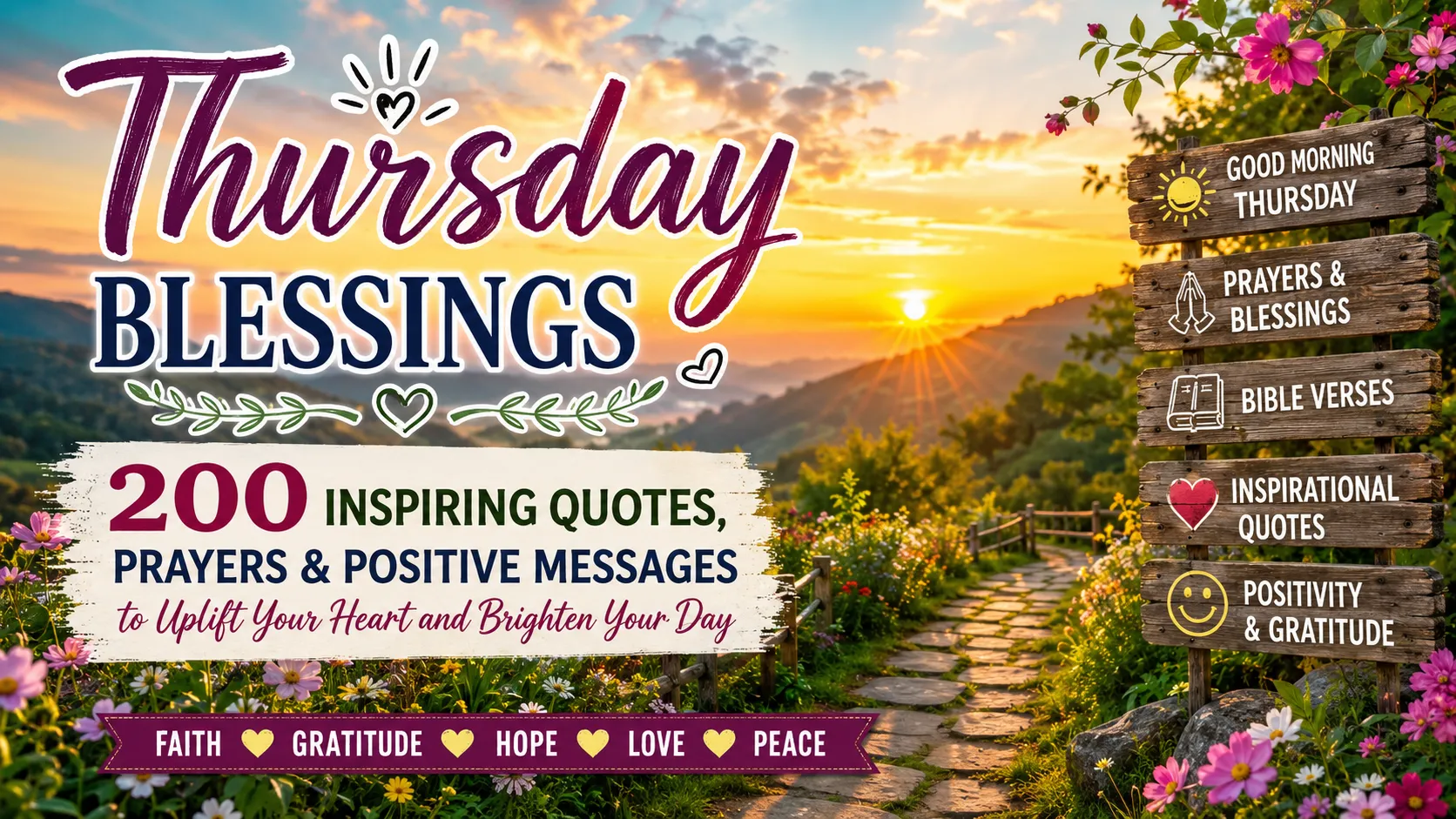 Thursday Blessings 200 Inspiring Quotes