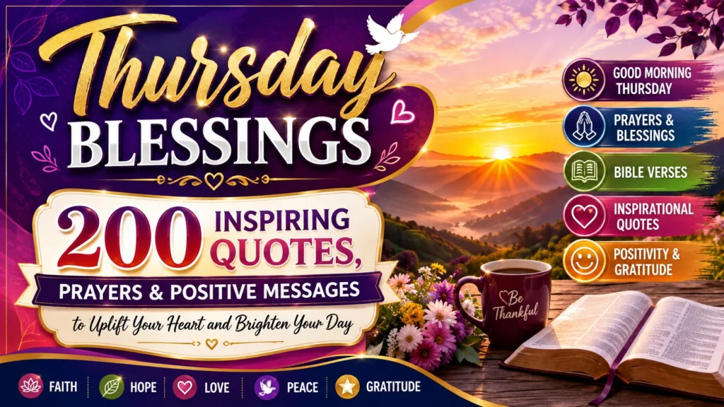 Thursday Blessings 200 Inspiring Quotes