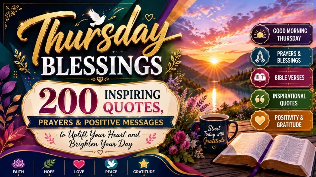 Thursday Blessings 200 Inspiring Quotes