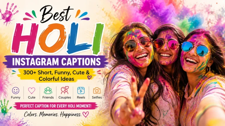 Best Holi Instagram Captions