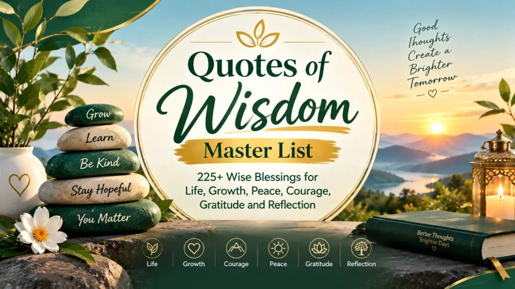 Quotes Of Wisdom Master List