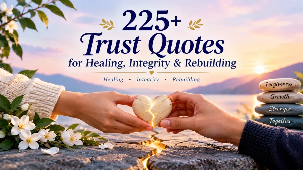 Trust Quotes For Healing Integrity Rebuilding