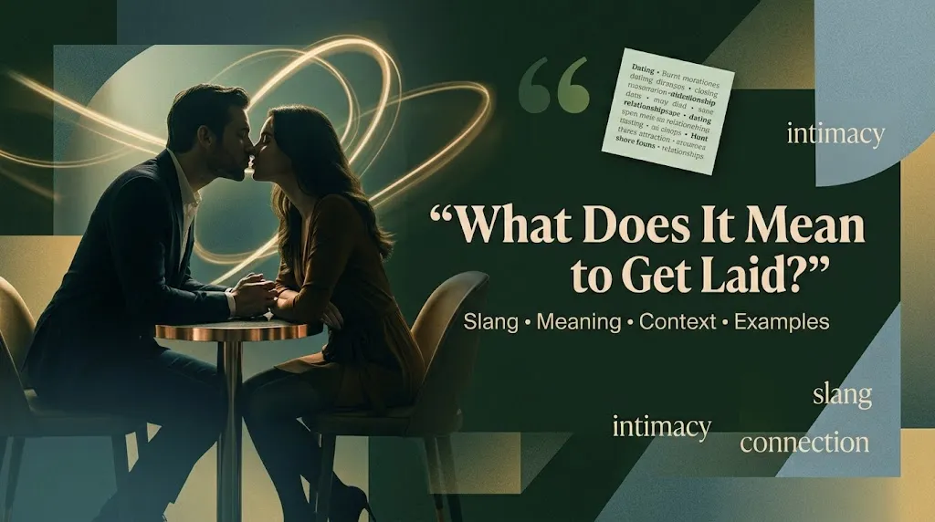 what does it mean to get laid 