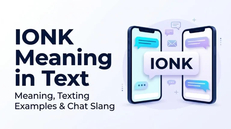 Ionk Meaning In Text