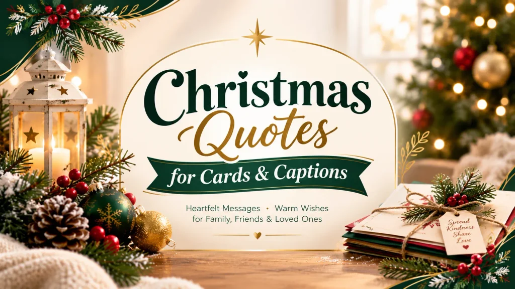 Christmas Quotes For Cards Captions