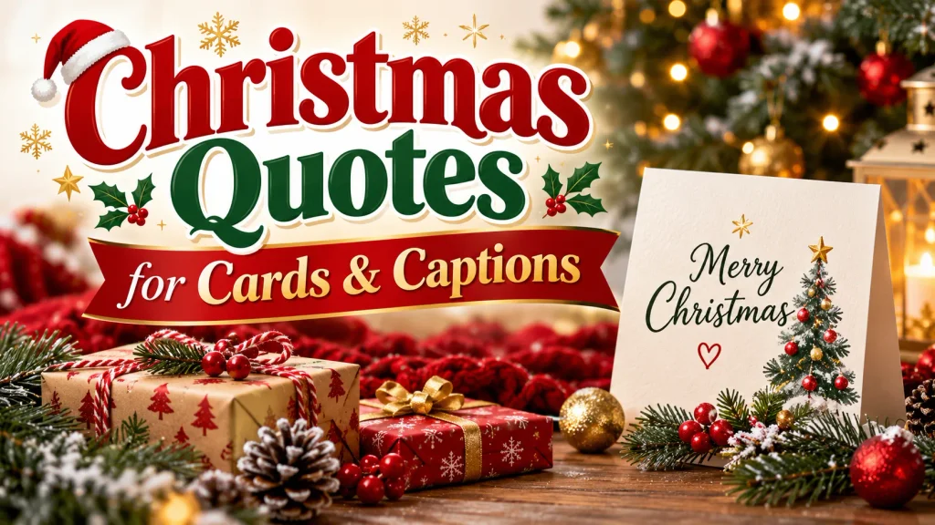 Christmas Quotes For Cards Captions