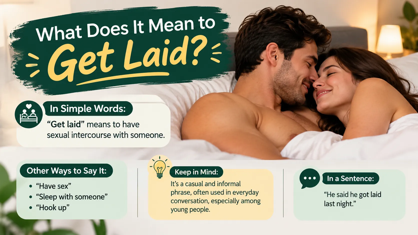 what does it mean to get laid