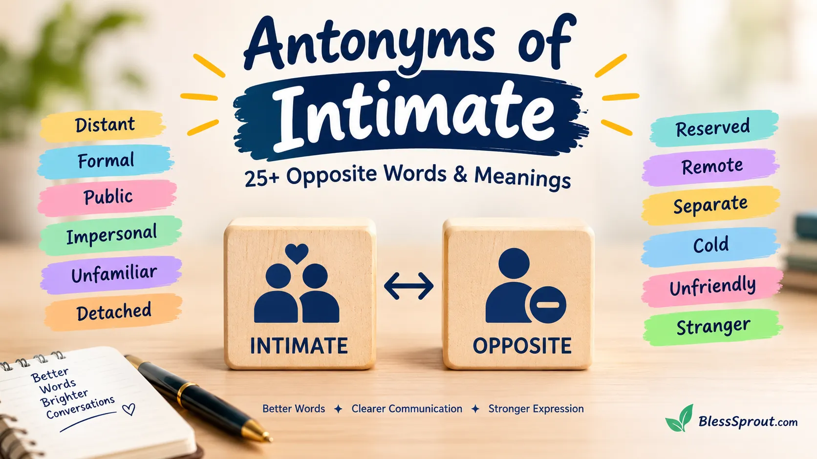 Antonyms Of Intimate
