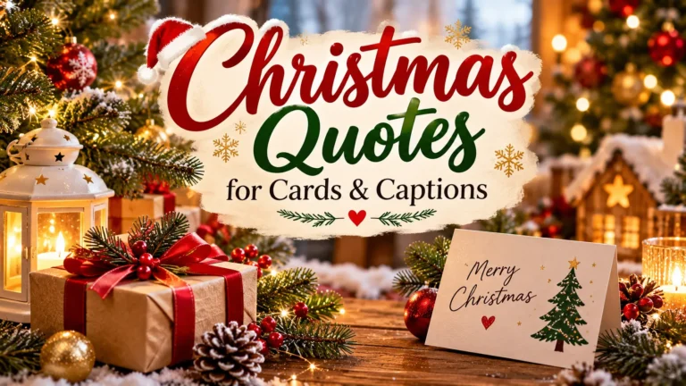 Christmas Quotes For Cards Captions